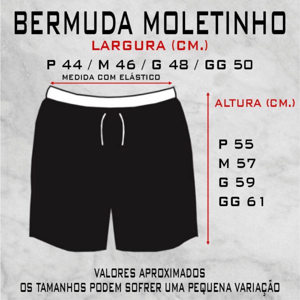 Kit 4 Bermuda Moletinho OX - 072 - Image 7