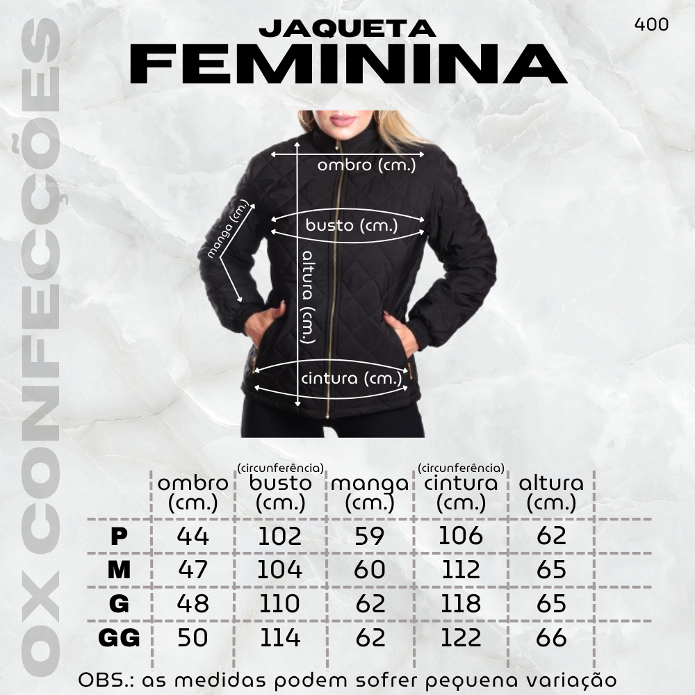 Jaqueta Matelassê Feminina - 400 - Imagem 10