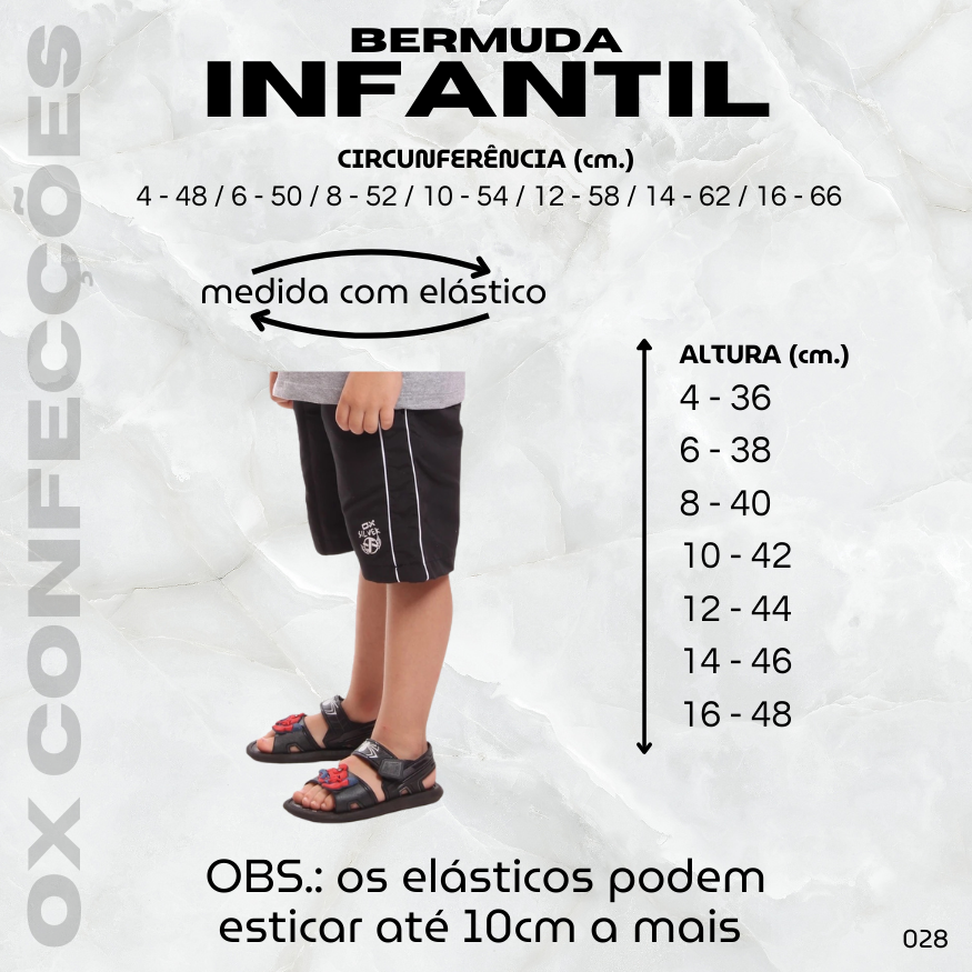 Kit 3 Bermuda Infantil - 028 - Imagem 2
