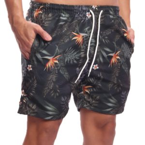 Short Tactel Estampado Mauricinho Ox Silver