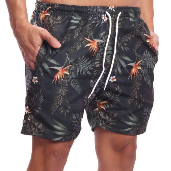 Short Tactel Estampado Mauricinho Ox Silver